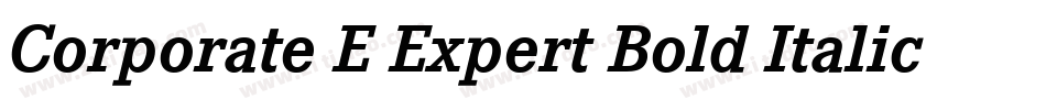 Corporate E Expert Bold Italic OsF字体转换
